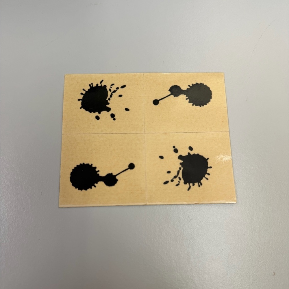 1989 Kellogg's Tricker Stickers - Ink Blots